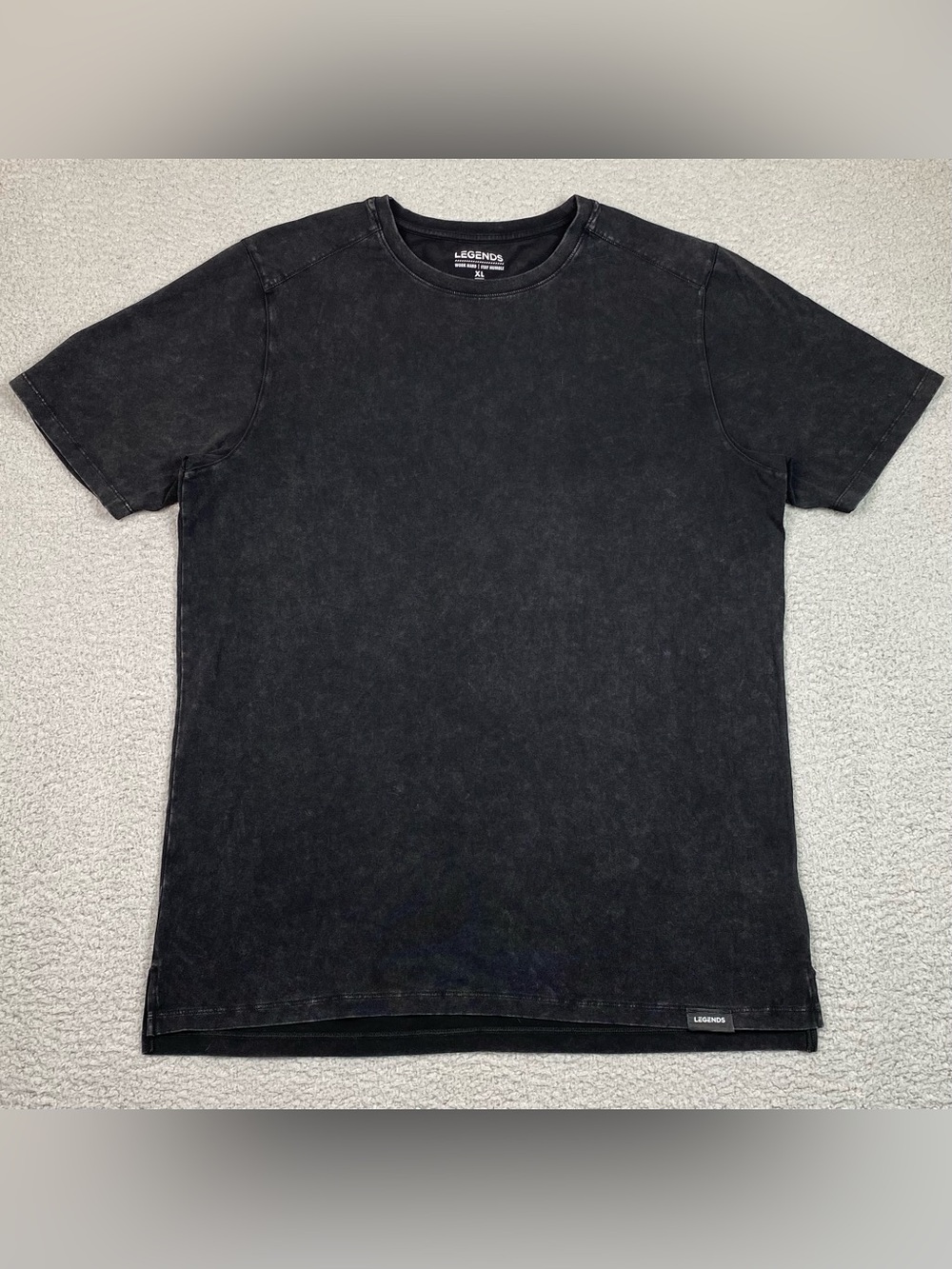 Legends Aviation T Shirt Men's Size XL Black Athletic Gym Workout Stretch Crew